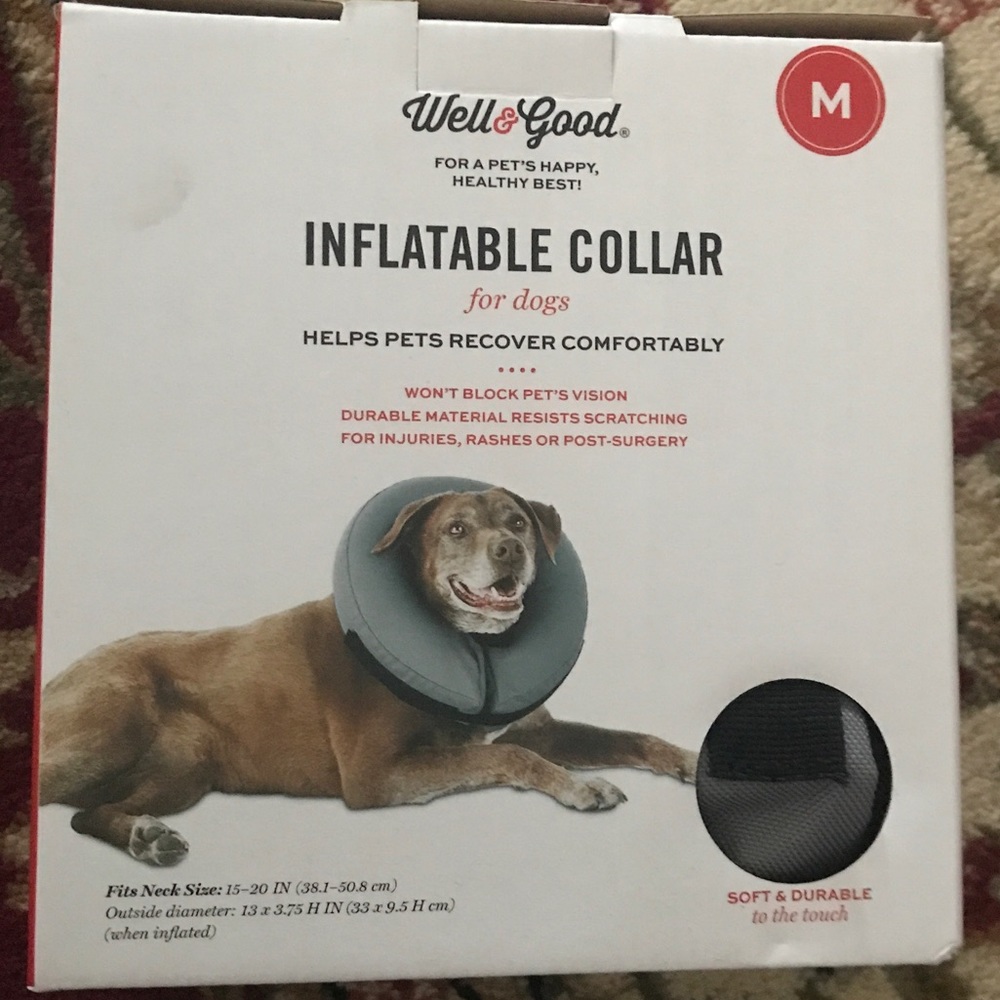 Well& Good Inflatable Collar for dogs